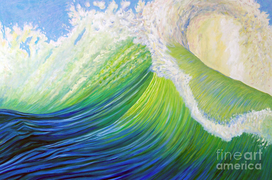 Inner Ocean - Exaltation Painting by Brian  Commerford