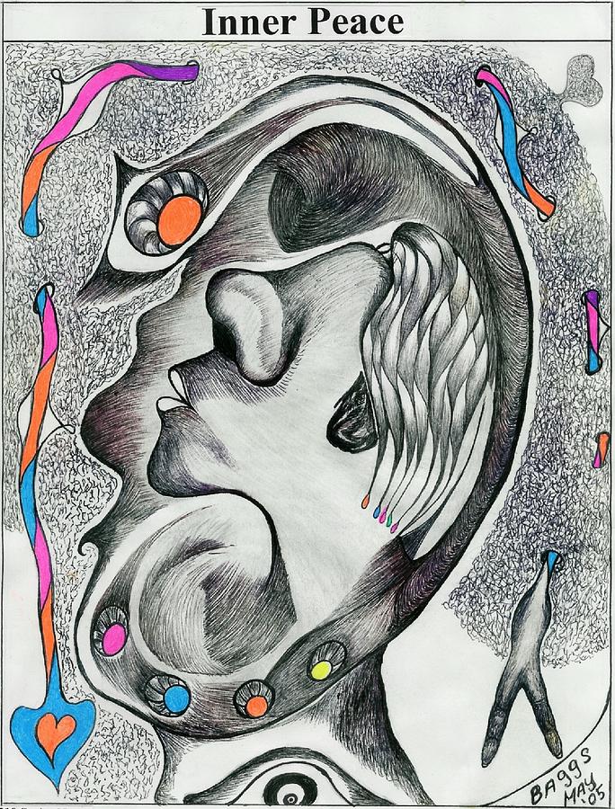Inner Peace Drawing by Dr Alwyn Nicholas Fine Art America