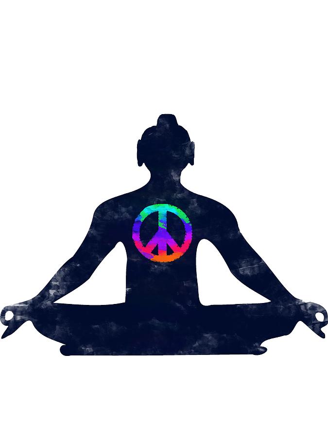Buddha Digital Art - Inner peace by Keshava Shukla