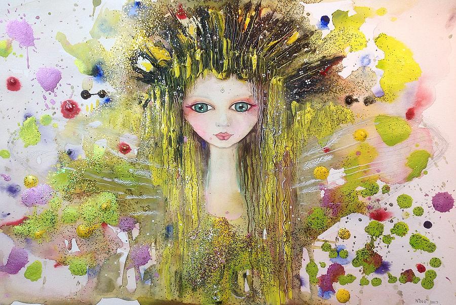 Fairy Painting - Inner peace by Nino Gabashvili