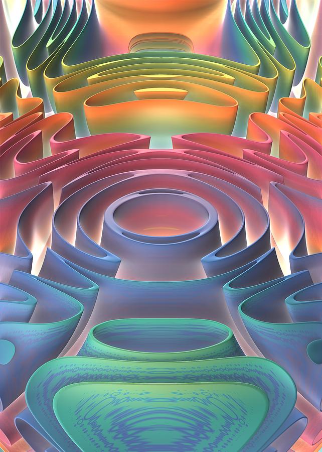 Abstract Digital Art - Inner Sanctum by Lyle Hatch