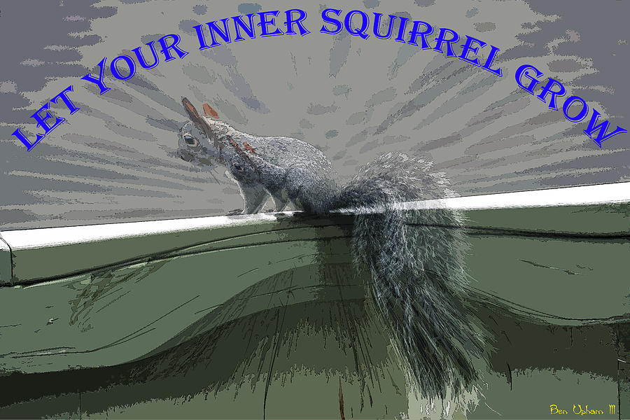Inner Squirrel Art #1 Photograph by Ben Upham III