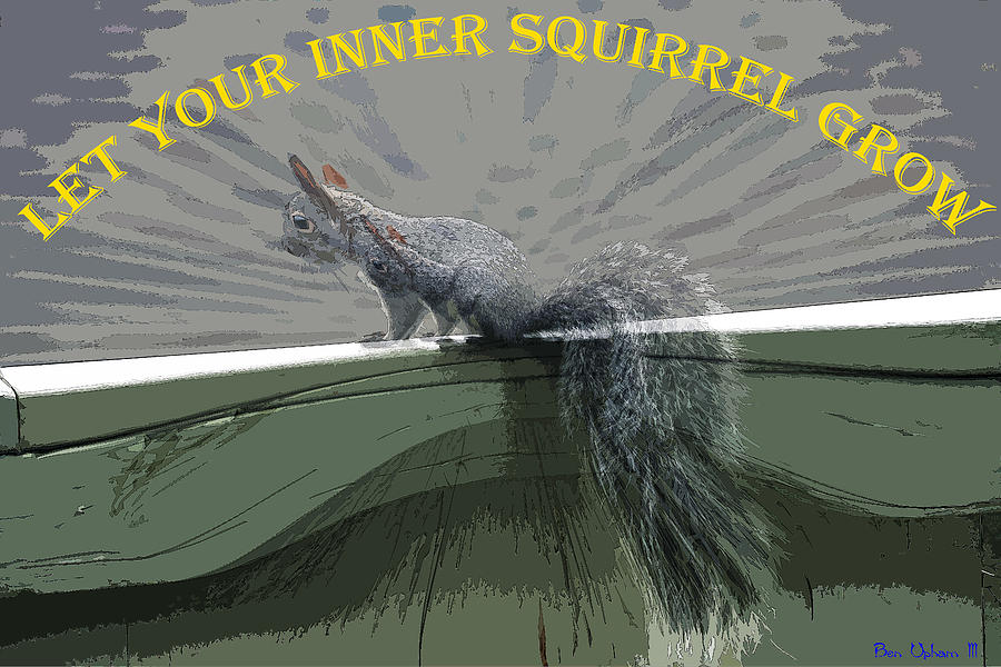 Inner Squirrel Art #2 Photograph by Ben Upham III
