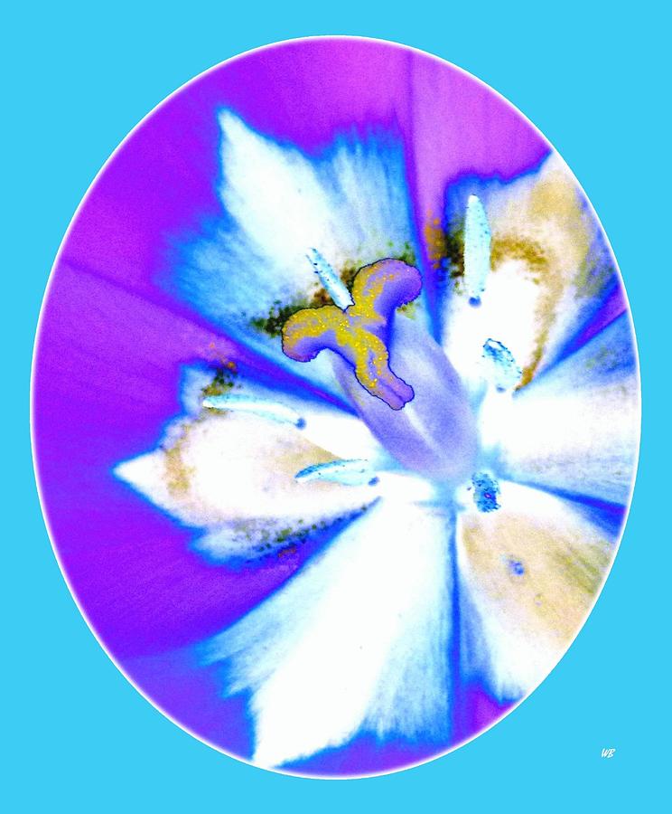 Inner Tulip Abstract 1 Digital Art by Will Borden