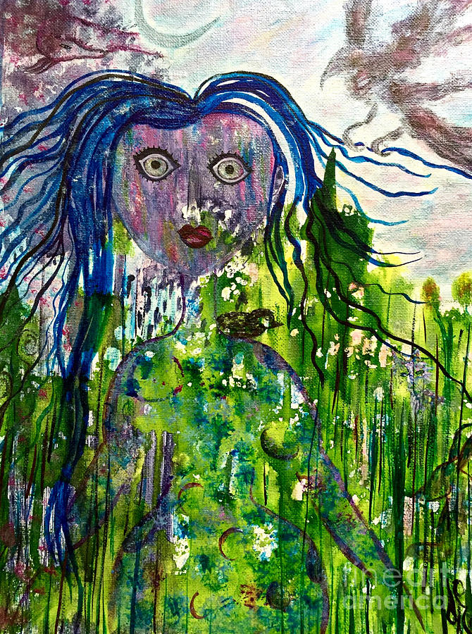Inner Wild Woman Painting by Julie Engelhardt