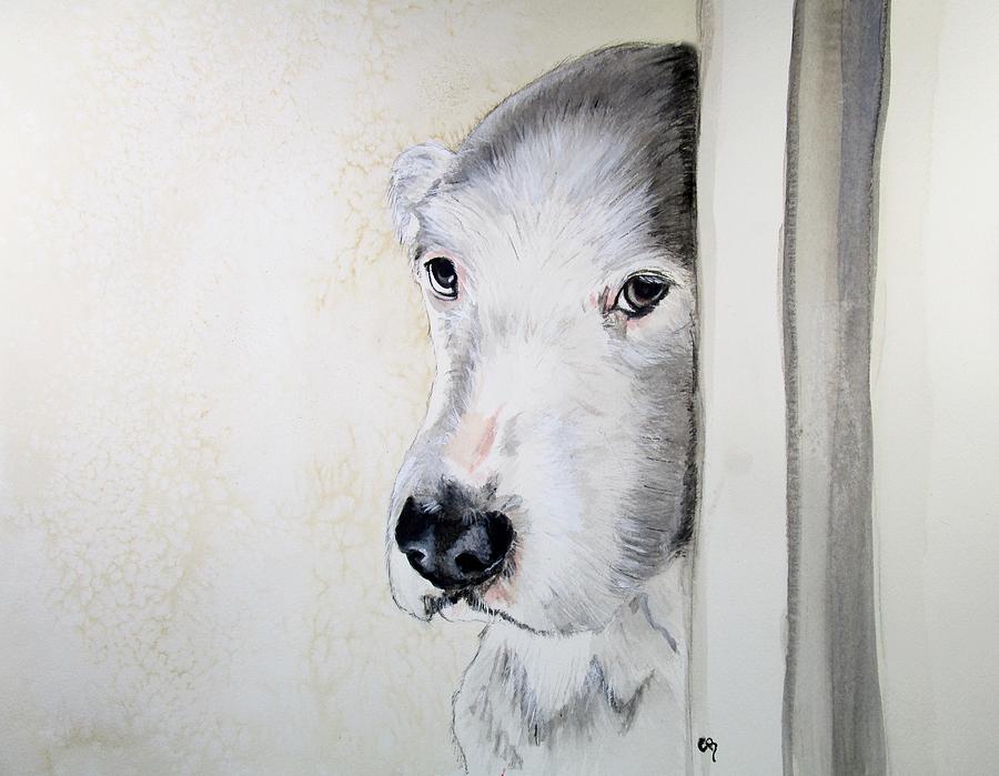 Dog Painting - Innocence by Carol Blackhurst