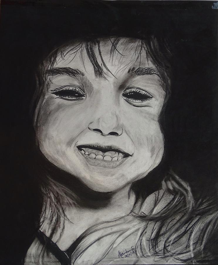 Innocence Drawing by Karishma Agarwal Fine Art America