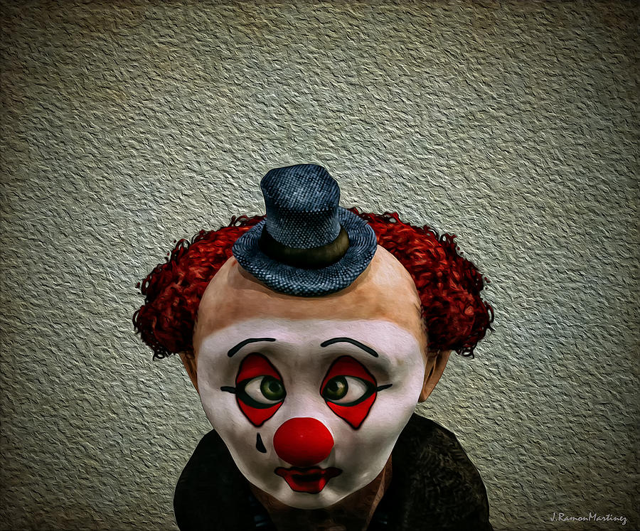 Clown Digital Art - Innocence by Ramon Martinez Clown Digital Art - Innocence by Ramon Martinez