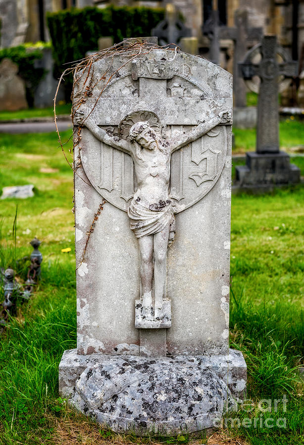 INRI Grave Photograph by Adrian Evans