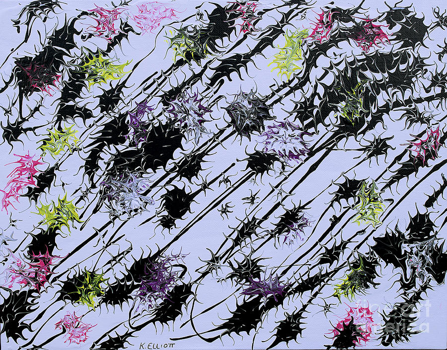 Abstract Painting - Insects Loathing - Original by Keith Elliott