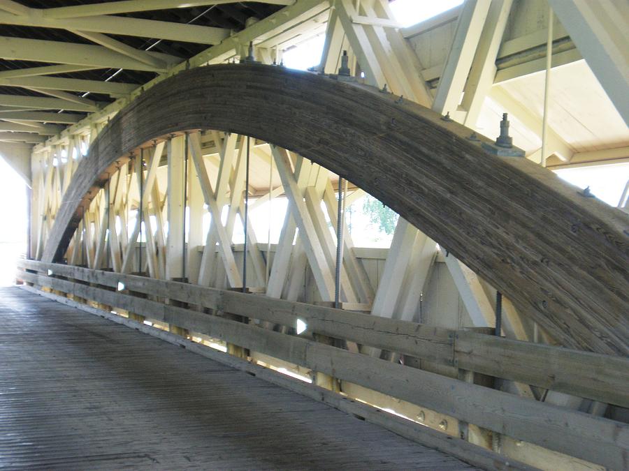 Inside A Covered Bridge Photograph