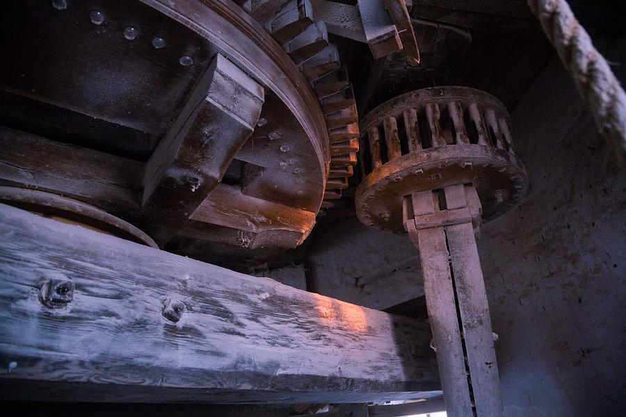 Inside a Dutch windmill Photograph by Leo Keijzer - Pixels