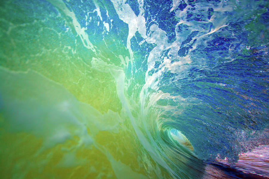 Inside a Sandy colourful Wave Photograph by Dan Howard-OceanArtwork ...