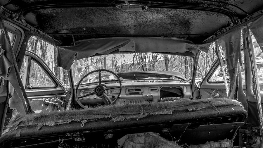 Inside an Old Dodge Photograph by Tim Kirchoff