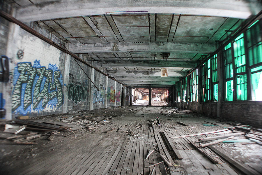 Inside Detroit Packard Plant  Photograph by John McGraw