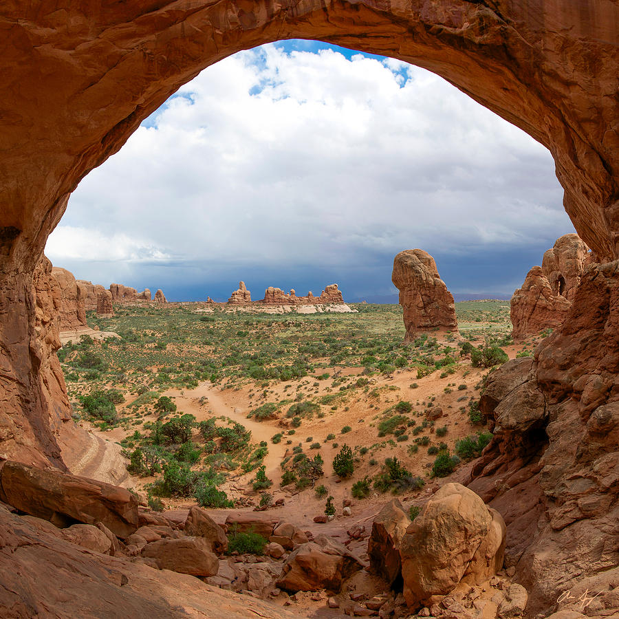 Inside Double Arch Photograph by Aaron Spong