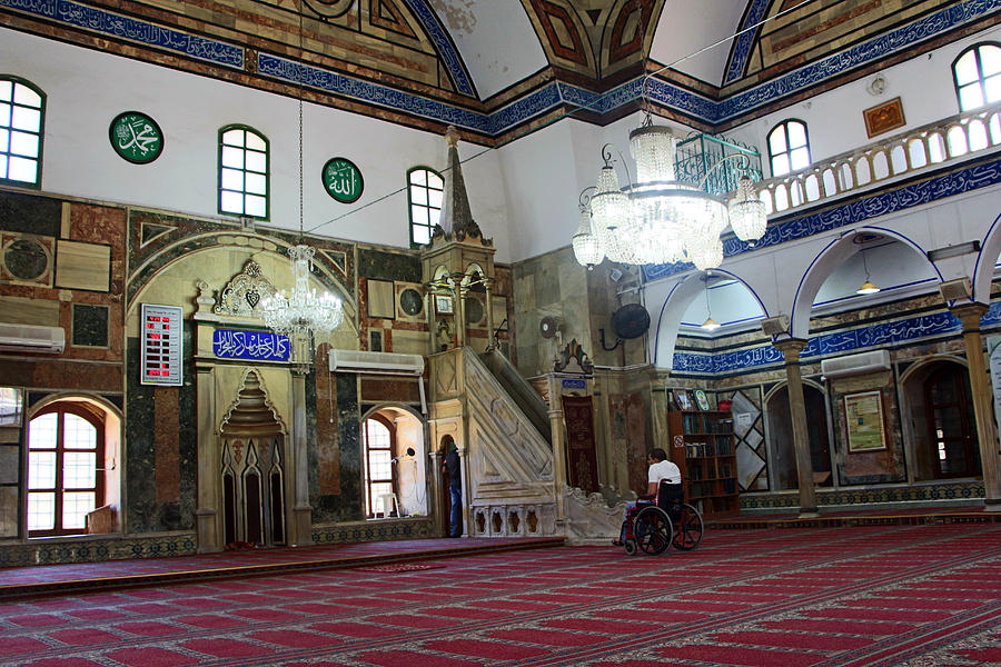 Inside El-Jazzar Mosque Photograph by Munir Alawi