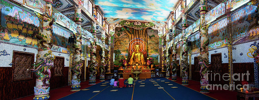 Inside Linh Phuoc Pagoda Temple Buddha  Photograph by Chuck Kuhn