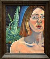 Girl Painting - Inside Looking Out by Amanda Jordan Girl Painting - Inside Looking Out by Amanda Jordan