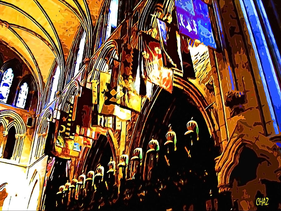 Inside St. Patrick Cathedral Painting by CHAZ Daugherty