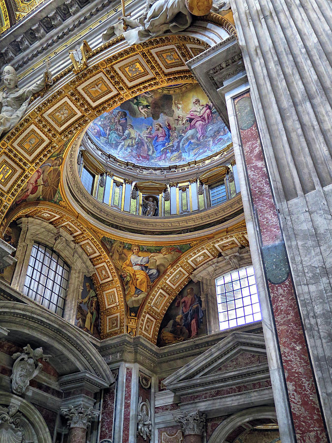 Inside St Peters Basilica Photograph by Dave Mills