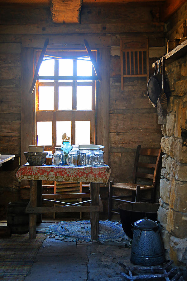Inside Stribling Cabin Photograph by Christopher McKenzie