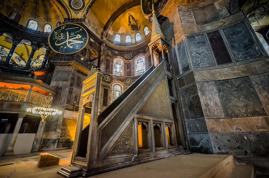 Inside the Aya Sofia  Photograph by Anthony Doudt