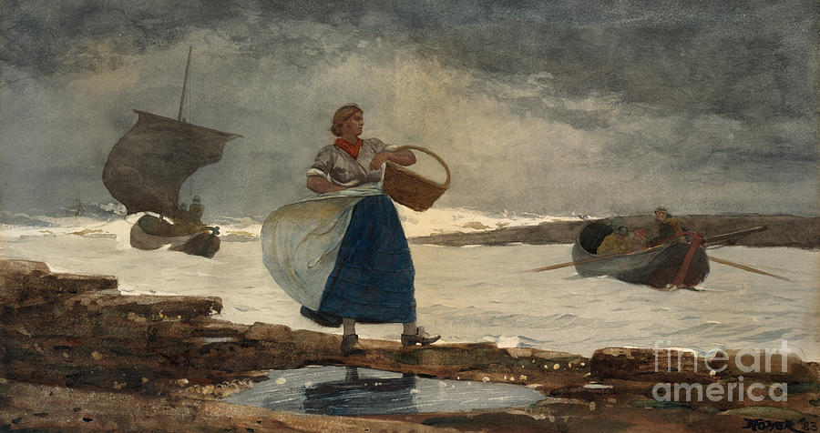 Inside the Bar, 1883 Painting by Winslow Homer
