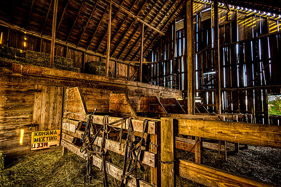Inside the Barn Photograph by Jay Stockhaus