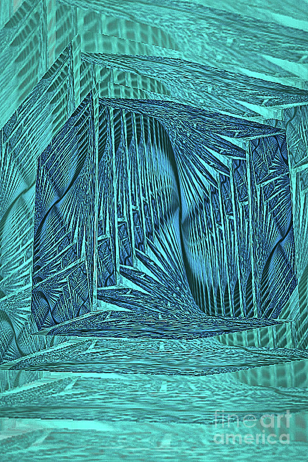 Inside the Blue Box Digital Art by Toni Somes