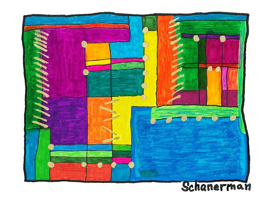 Inside The Box Drawing by Susan Schanerman