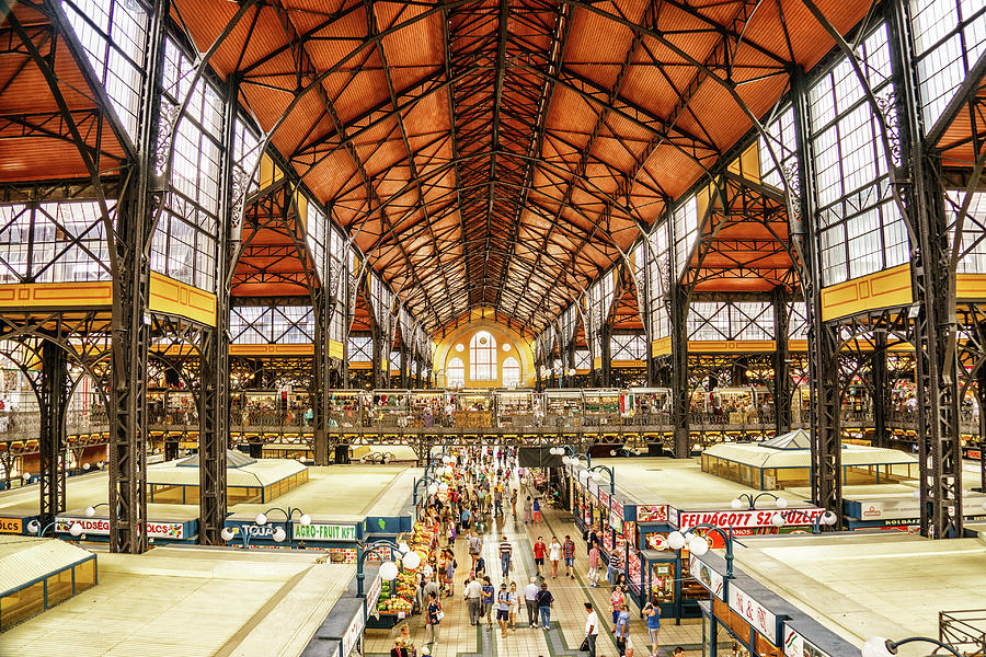 Inside the Budapest Marketplace Photograph by Janis Knight
