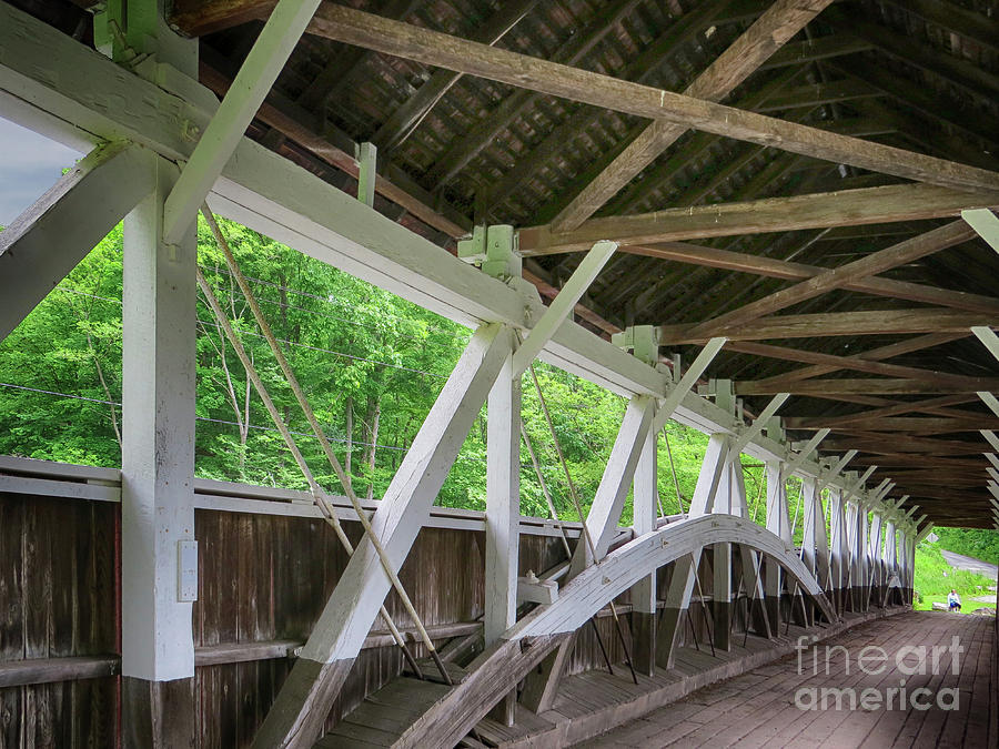 Inside The Covered Bridge Photograph
