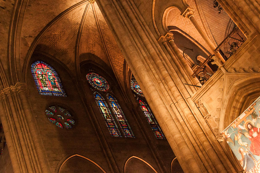 Inside The Notre-dame De Paris Cathedral Photograph