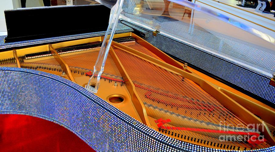 Inside the Rhinestone Piano Photograph by Mary Deal