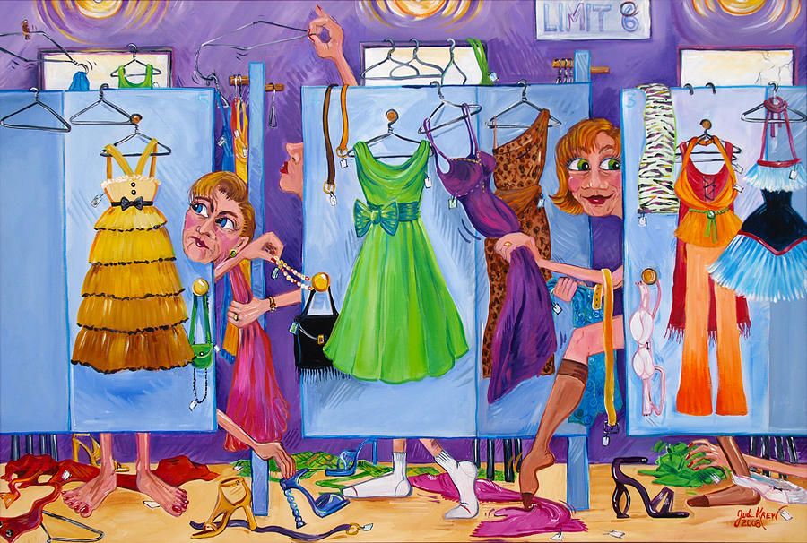 Clothing Painting - Insider Trading is a Trade Secret by Judi Krew
