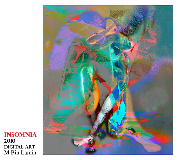 Insomnia 2010 Painting by MBL Binlamin