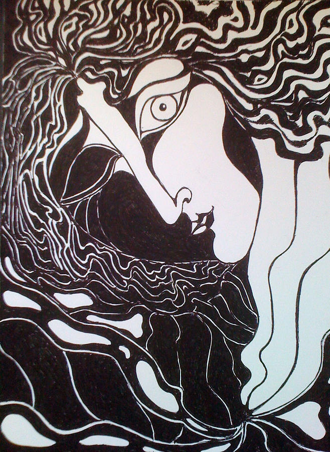 Insomniac Drawing by Rae Chichilnitsky