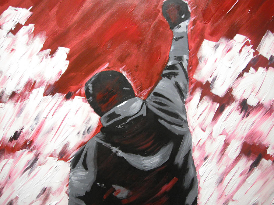 Sylvester Stallone Painting - Inspiration  - Rocky Balboa by Holly Donohoe