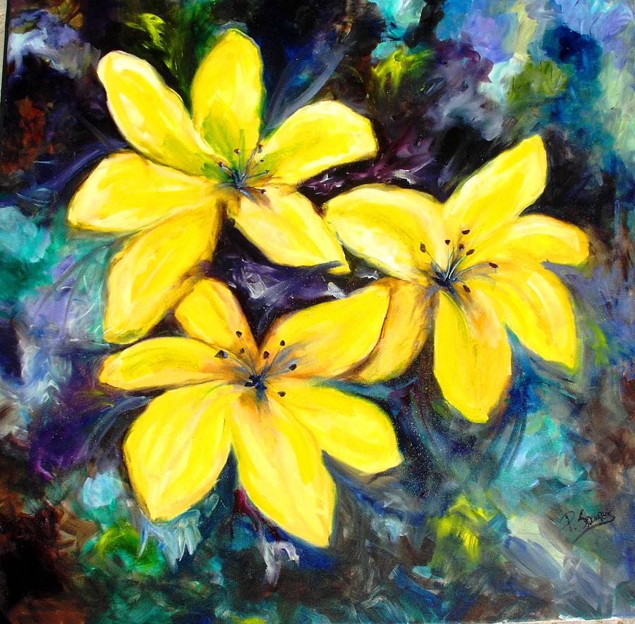 Flower Painting - Inspiration by Pamela  Squires