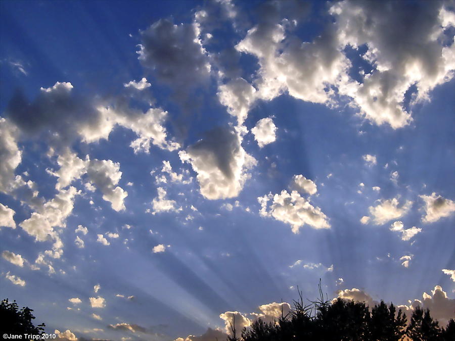 Cloud Photograph - Inspirational by Jane Tripp