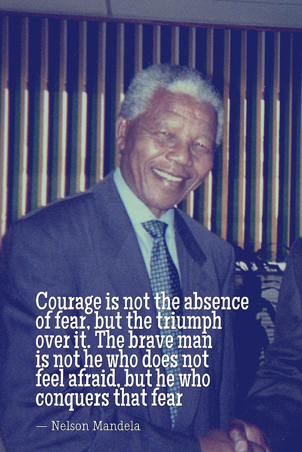 Inspirational Quotes - Motivational - 113 Nelson Mandela Painting by ...