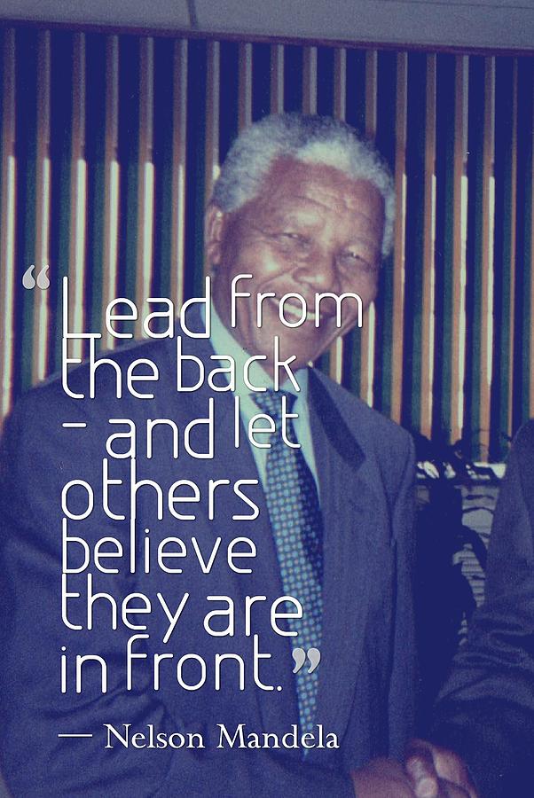 Inspirational Painting - Inspirational Quotes - Motivational - 94 Nelson Mandela by Celestial Images