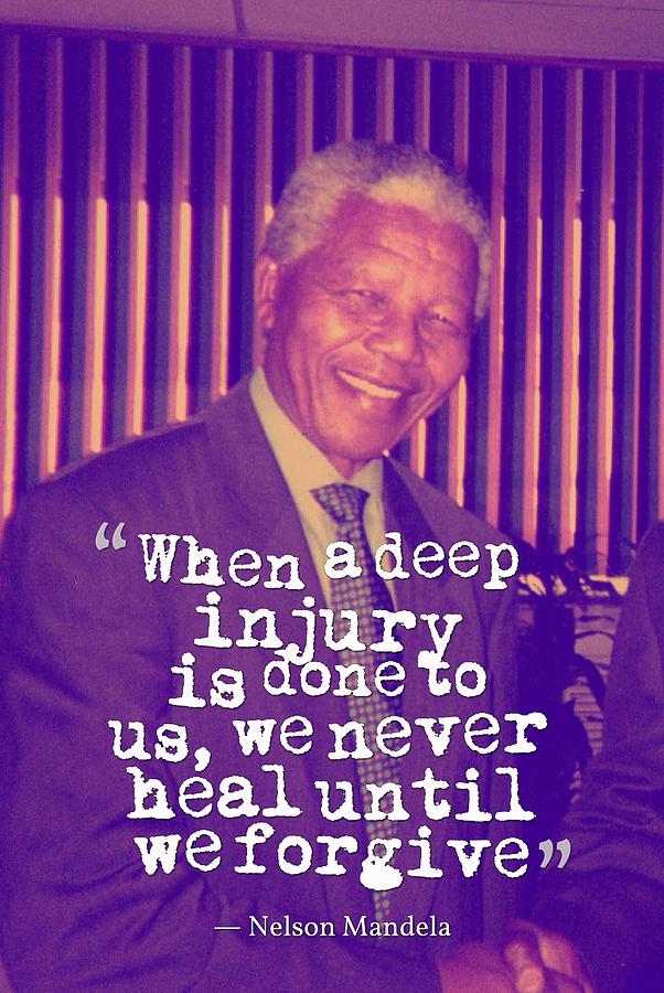 Inspirational Painting - Inspirational Quotes - Motivational - 98 Nelson Mandela by Celestial Images