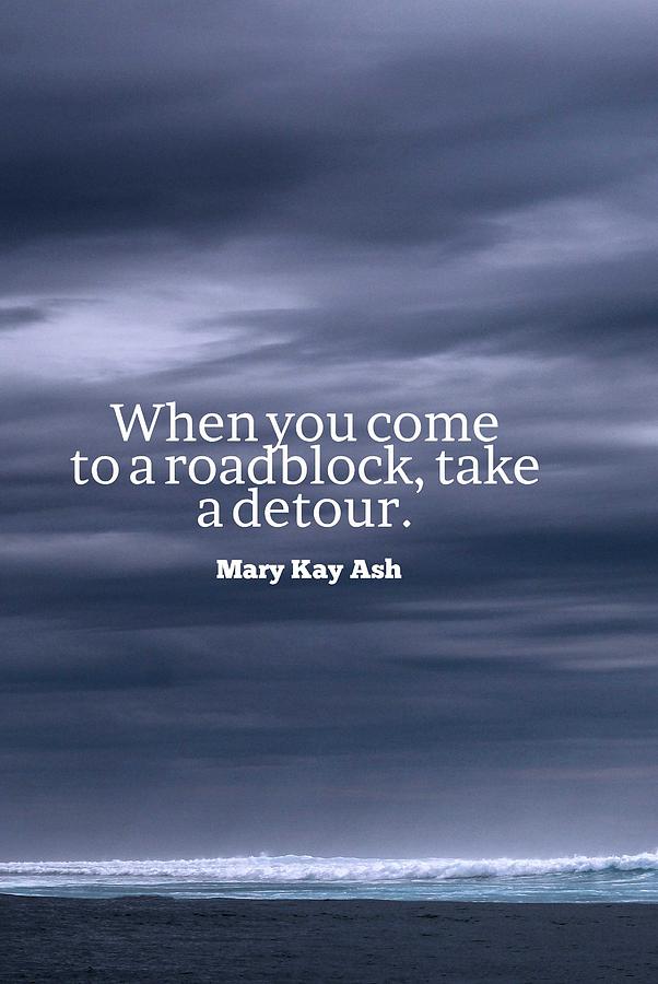 Inspirational Timeless Quotes - Mary Kay Ash Painting by Celestial Images