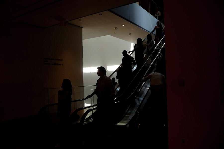Inspired #2  Escalator Silhouettes Photograph by Margie Avellino