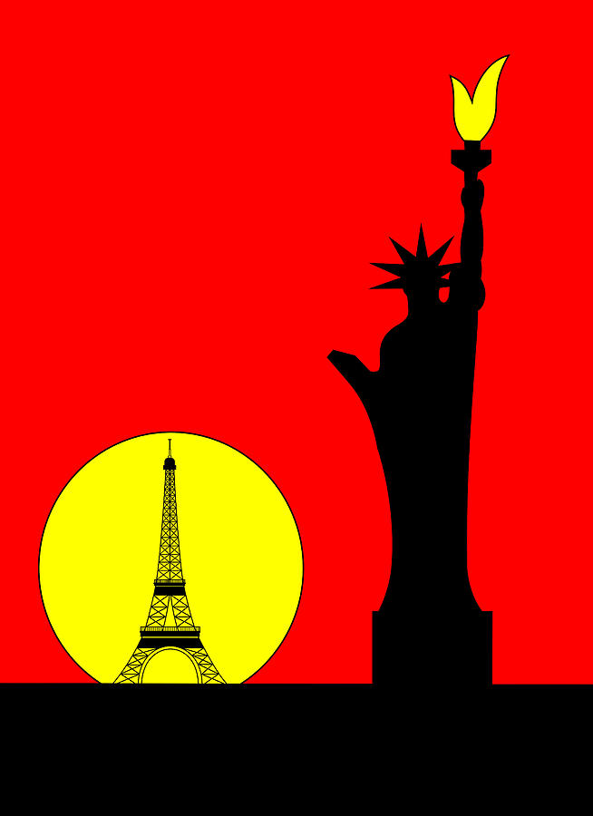 Inspired by the Statue of Liberty in Paris Digital Art by Asbjorn Lonvig