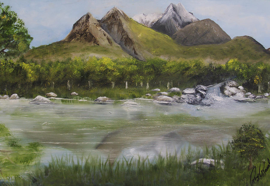 Landscape Painting - Inspired by Tranquility by Roger Rambo
