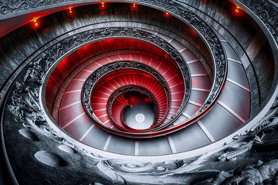 Architecture Photograph - Inspired in red by Aaron Choi