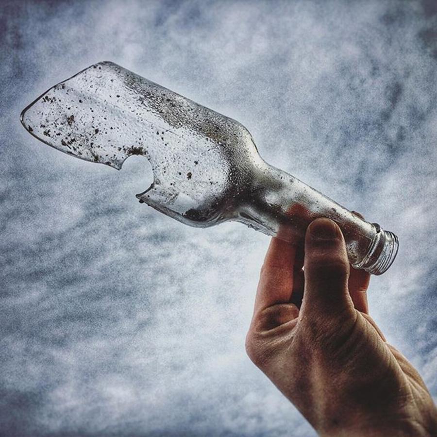 Bottle Photograph - @instagram Garbage Has Beauty As Well by Braedy Warren